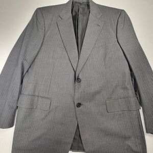 Brooks Brothers Golden Fleece Blazer Men's‎ 45R Gray Pinstripe Wool